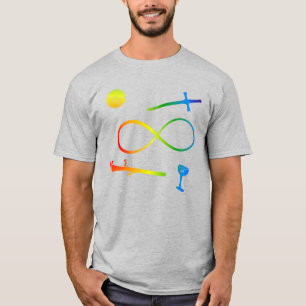 Tarot Lemniscate: The Magician & Elements Rainbow T-Shirt