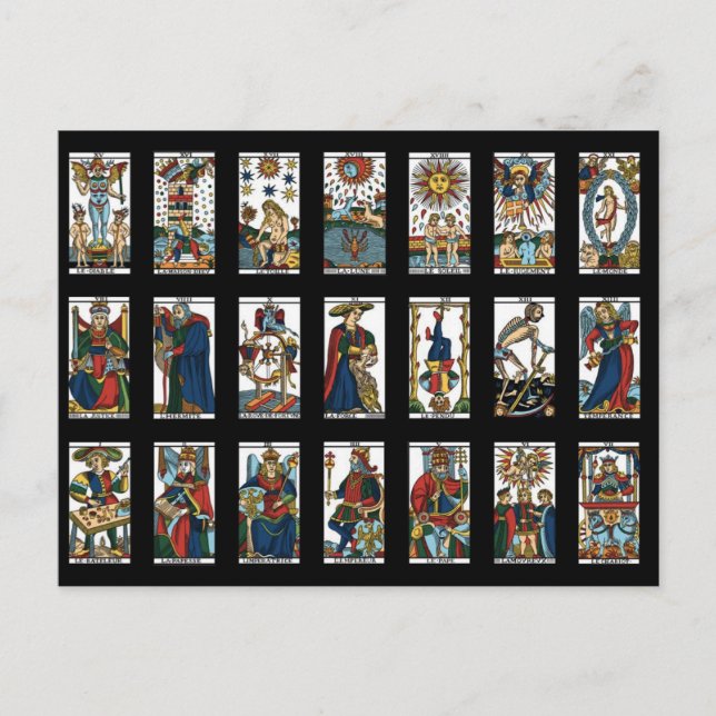 Tarot Major Arcana Postcard (Front)