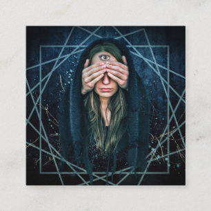 Tarot Medium Readings Third Eye Square Business Card