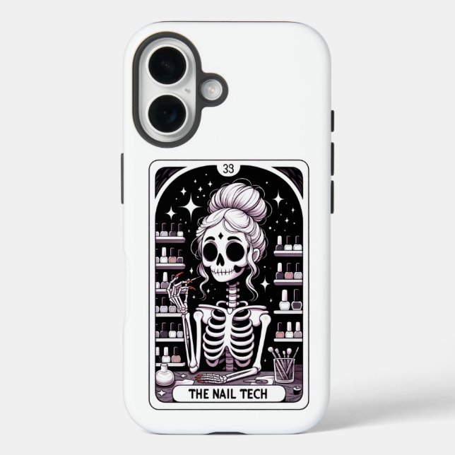 Tarot Nail Technician Business Card Case-Mate iPho iPhone Case (Back)