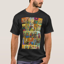 Tarot of Marseille t-shirt whole deck art colourfu
