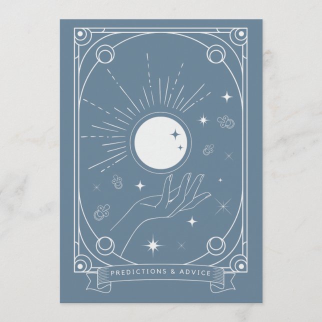 Tarot Predictions & Advice Card (Front)