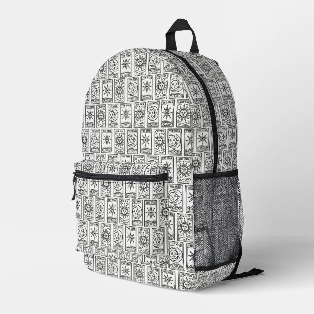 Tarot Printed Backpack (Back Corner Right)