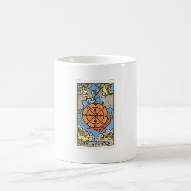Tarot Rad  des Schicksals Wheel of Fortune Coffee Mug (Center)