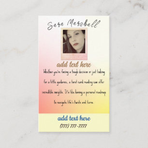 Tarot Reader Business Card