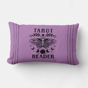 Tarot Reader Moon Phase Galaxy Stars Throw Pillow