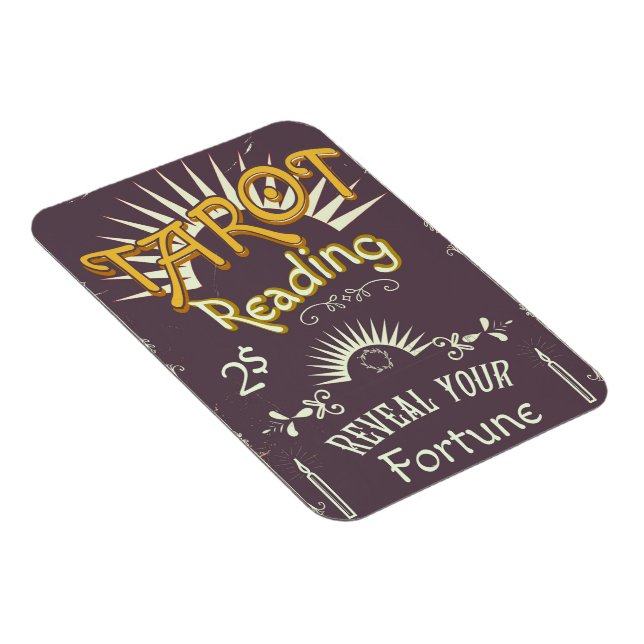 Tarot Reader vintage print Magnet (Right Side)