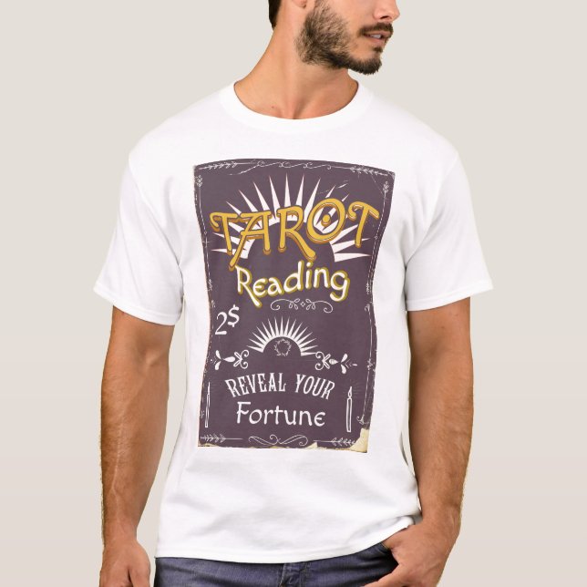 Tarot Reader vintage print T-Shirt (Front)