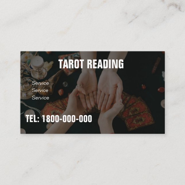 TAROT READING EDITABLE CARD (Front)