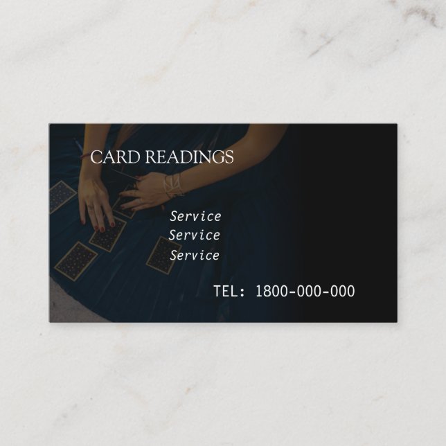 TAROT READING EDITABLE CARD (Front)