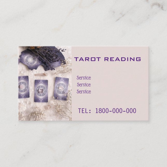 TAROT READING EDITABLE CARD (Front)