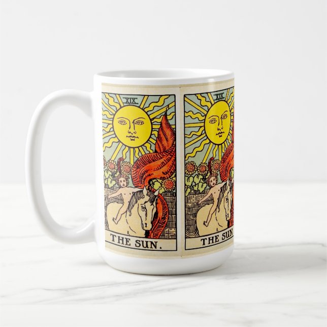 Tarot Sun Card  Coffee Mug (Left)