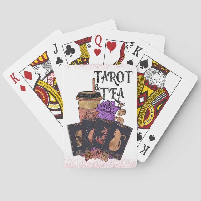 Tarot & Tea  Playing Cards (Back)