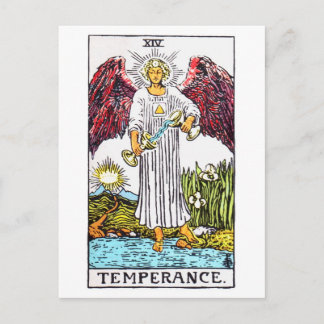 tarot-temperance postcard
