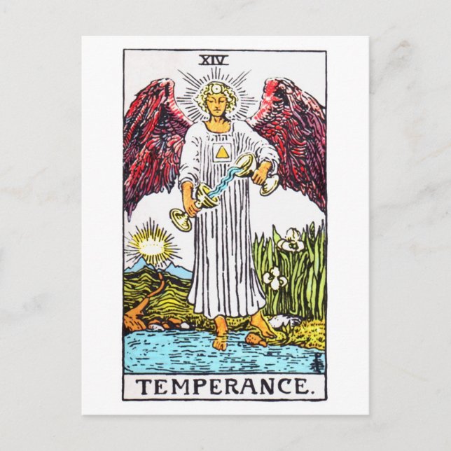 tarot-temperance postcard (Front)