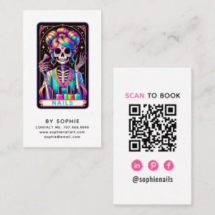 Tarot Theme Nail Tech Nail Art Business Card