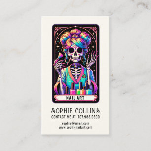 Tarot Theme Nail Tech Nail Art Business Card