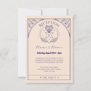 Tarot Wedding Reception Cards Crystals Hearts Moon