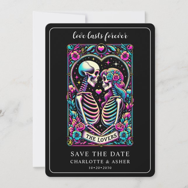 Tarot Wedding Save Flat  The Date (Front)