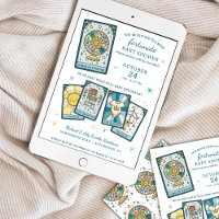 Tarot Wheel of Fortune Gender Reveal Baby Shower