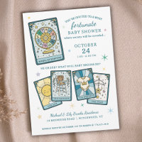 Tarot Wheel of Fortune Gender Reveal Baby Shower