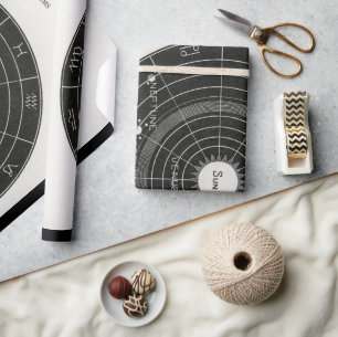 tarot, witch, zodiac sign, space, magical, moon wrapping paper