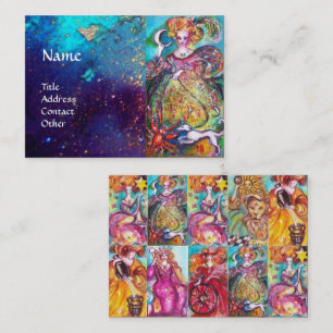 TAROTS OF THE LOST SHADOWS /MOON LADY,SUN AND STAR BUSINESS CARD