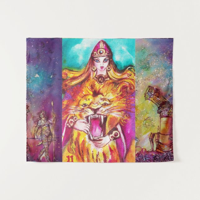 TAROTS OF THE LOST SHADOWS / STRENGHT FORTITUDE TAPESTRY (Front (Horizontal))