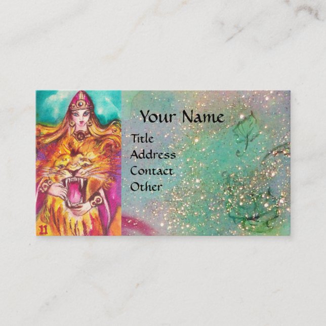 TAROTS OF THE LOST SHADOWS /Strength / Fortitude Business Card (Front)