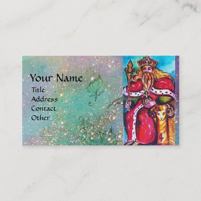 TAROTS OF THE LOST SHADOWS / THE EMPEROR BUSINESS CARD (Front)