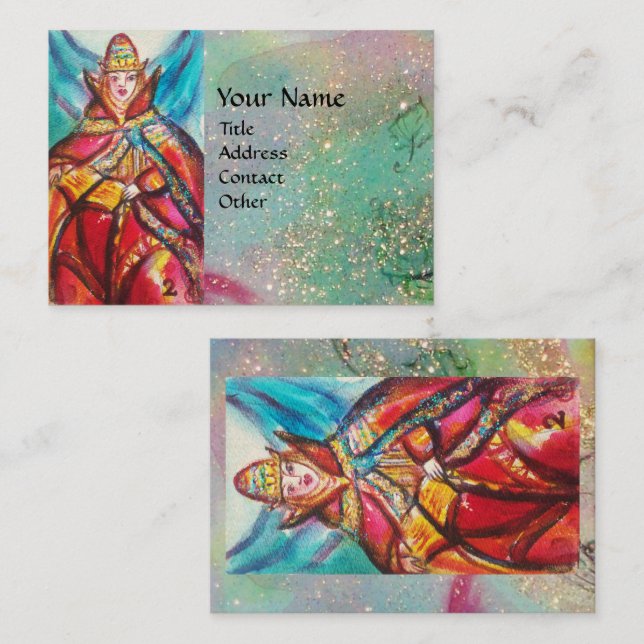 TAROTS OF THE LOST SHADOWS / THE HIGH PRIESTESS BUSINESS CARD (Front/Back)