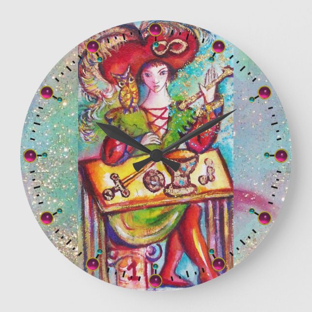 TAROTS OF THE LOST SHADOWS /THE MAGICIAN LARGE CLOCK (Front)