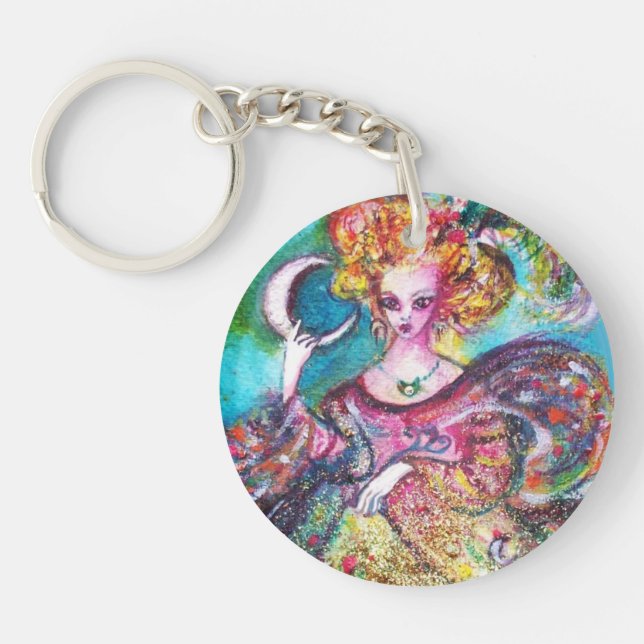 TAROTS OF THE LOST SHADOWS /THE MOON LADY Monogram Key Ring (Front)