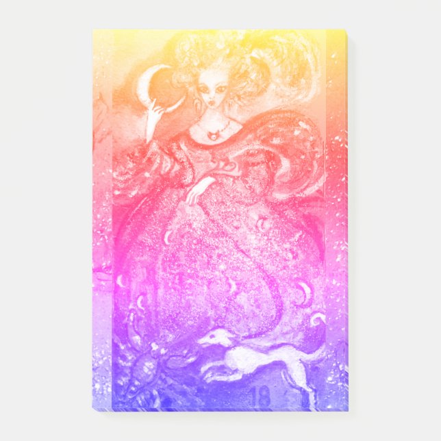 TAROTS OF THE LOST SHADOWS / THE MOON LADY POST-IT NOTES (Front)