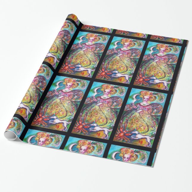 TAROTS OF THE LOST SHADOWS / THE MOON LADY WRAPPING PAPER (Unrolled)