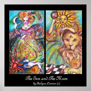 TAROTS OF THE LOST SHADOWS  / THE SUN AND THE MOON POSTER
