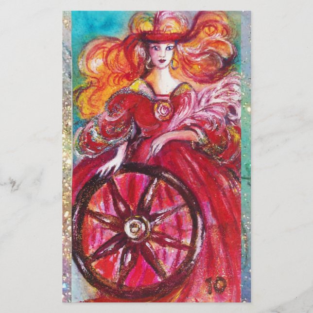 TAROTS OF THE LOST SHADOWS / THE  WHEEL OF FORTUNE STATIONERY (Front)