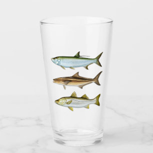 Tarpon, Cobia, Snook Drink Glass