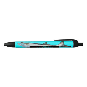 Tarpon Fish Aqua Deep Sea Charter Business Black Ink Pen
