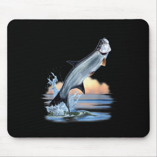 Tarpon Fish Fresh Water Wildlife Hunting Fishing A Mouse Pad