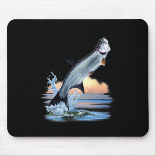 Tarpon Fish Fresh Water Wildlife Hunting Fishing A Mouse Pad
