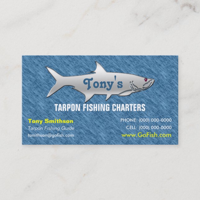 Tarpon Fishing Guide Business Card (Front)