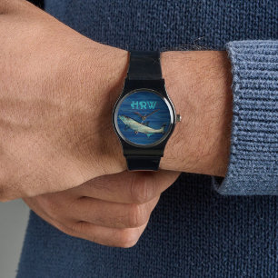 Tarpon Fishing Saltwater Monogrammed Watch