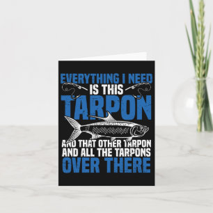 Tarpon Fishing Spot Rod And Reel Combo Tarpon Fish Card