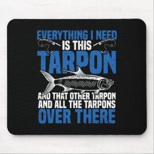 Tarpon Fishing Spot Rod And Reel Combo Tarpon Fish Mouse Pad