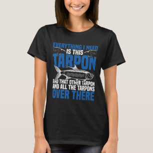 Tarpon Fishing Spot Rod And Reel Combo Tarpon Fish T-Shirt