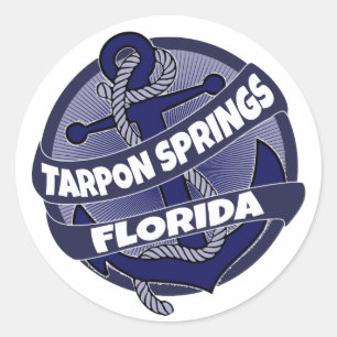 Tarpon Springs Florida anchor stickers