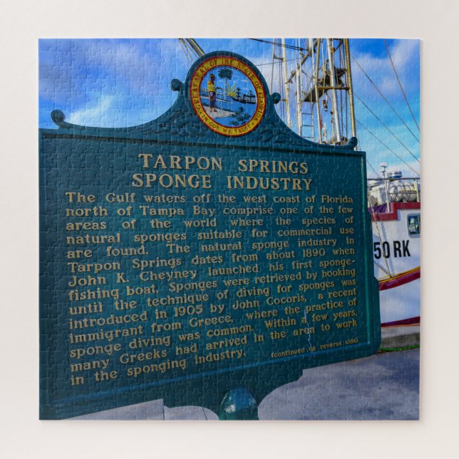 Tarpon Springs Florida Jigsaw Puzzle (Vertical)