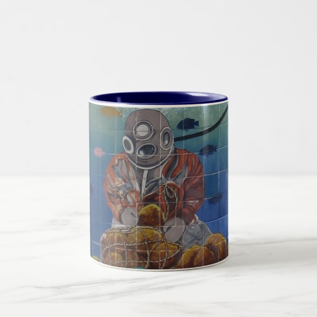 Tarpon Springs Sponge Diver Mural Mug (Center)