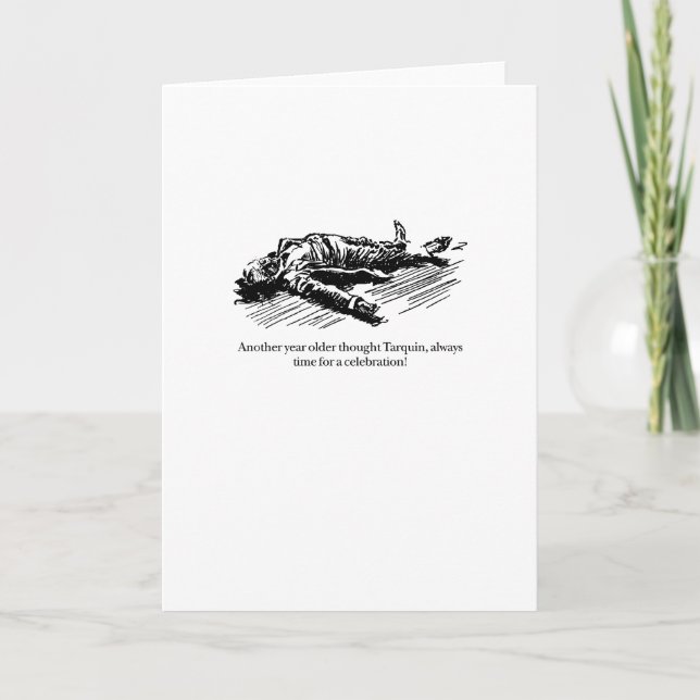 Tarquin and the Birthday Celebration Card (Front)